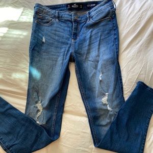 Hollister ripped mid rise jeans